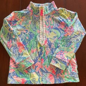 Lilly Pulitzer girls Popover Mermaid Cove